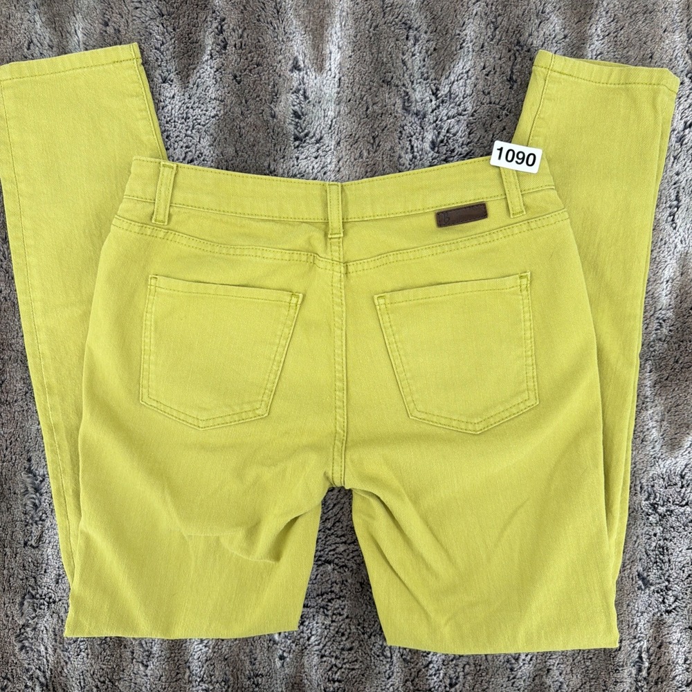 Boden Ladies Women's Cotton Lime Green Skinny Jeans Size 6 (29x28) Stretch